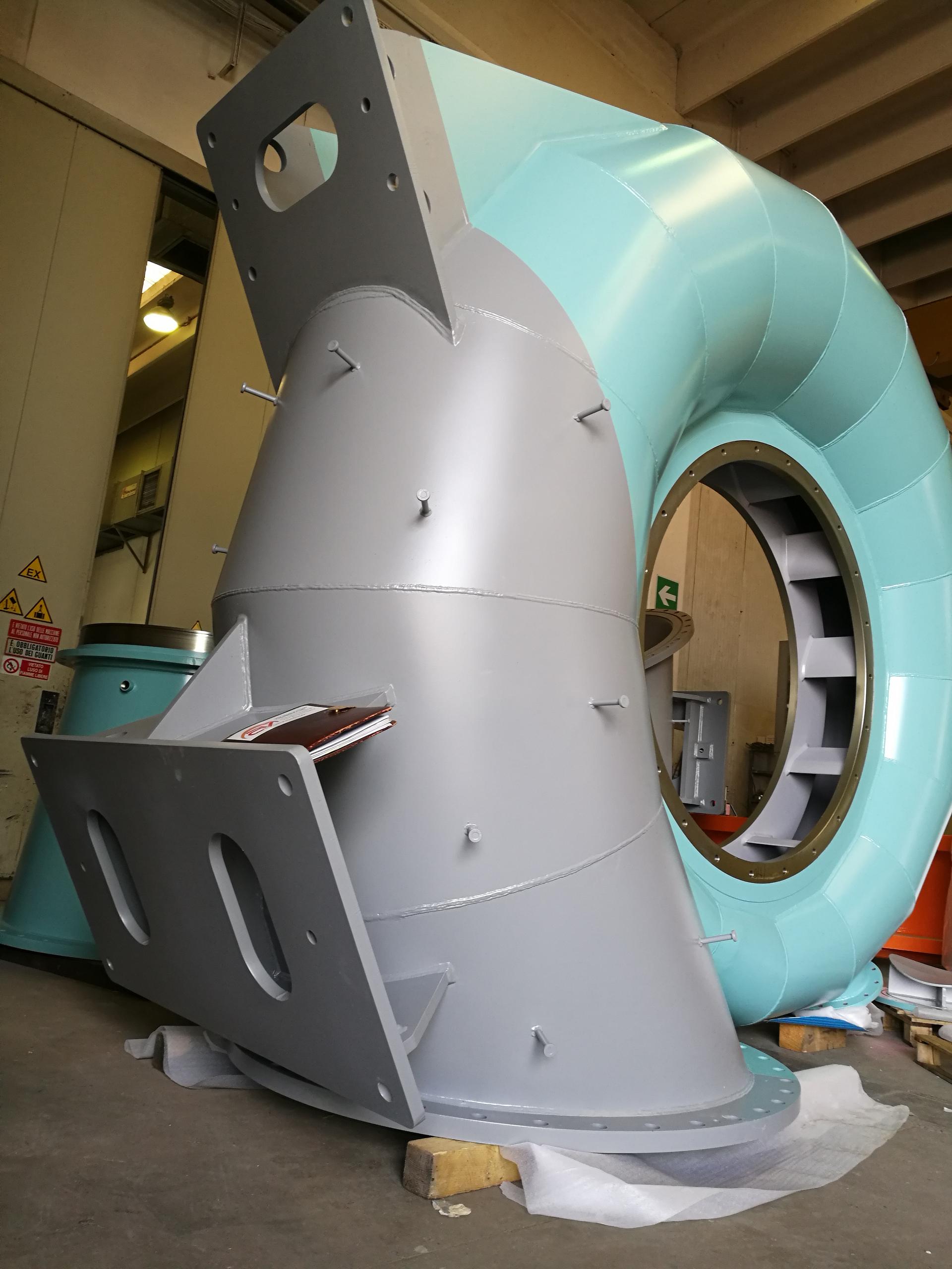 Metal structures for Francis' turbine